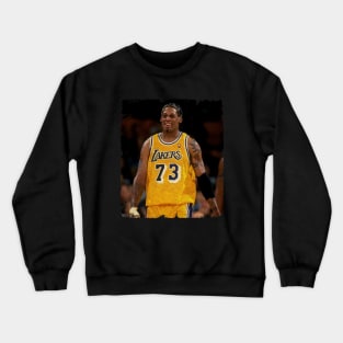 Dennis Rodman in Lakers Crewneck Sweatshirt